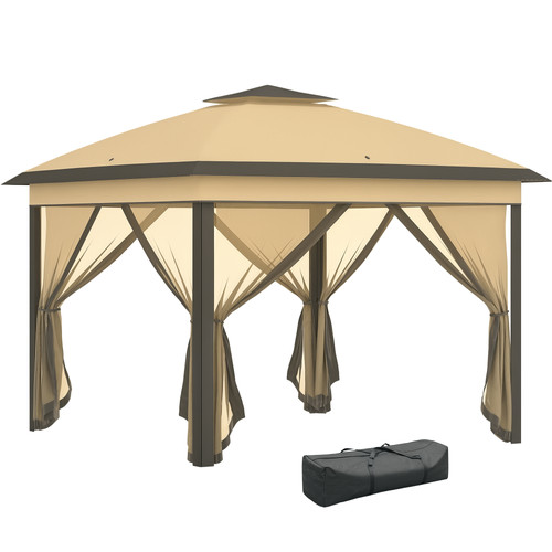 Outsunny gazebo pieghevole - outsunny, con