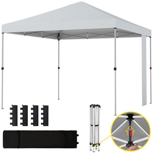 Outsunny gazebo 3x3 pop - gazebo, m