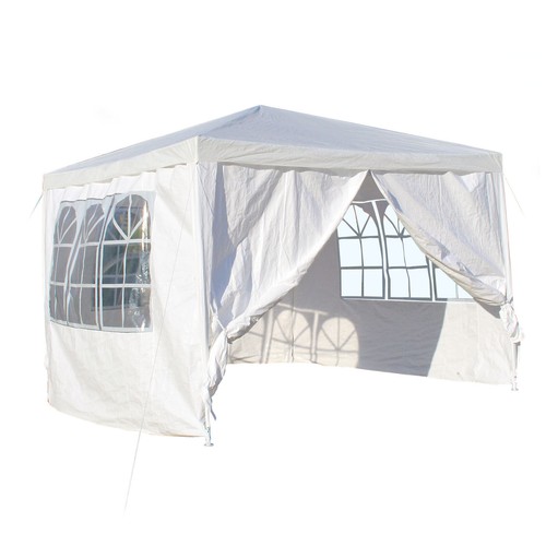 Gazebo 3x3 bianco con - 3x3,