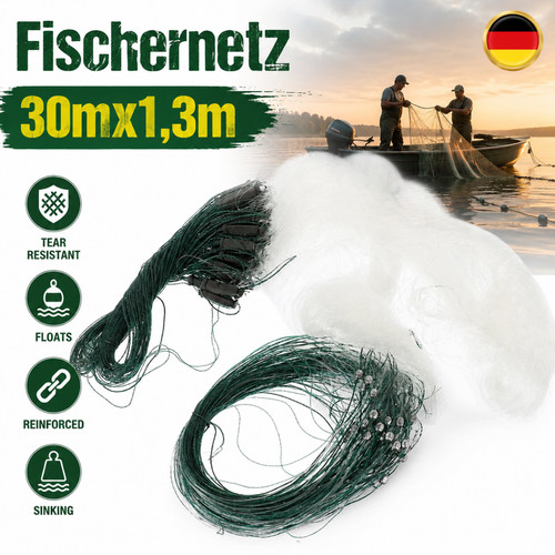 Rete pesca 30m 3m 3 - 30m, 1,3m