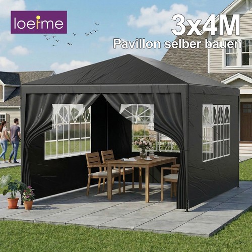 Gazebo 3x3m 3x4m tenda per - 3x4m,