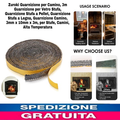 Guarnizione camino 3m - guarnizione,